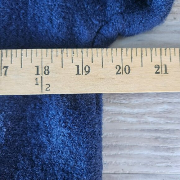 Patagonia 100% Wool Womens Small Navy Blue Zip Vintage Sweater Coat Long Sleeve - Picture 14 of 15